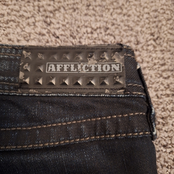 Affliction Black Premium Raquel Jeans Size 24 - Picture 8 of 10